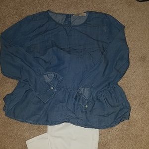 Denim blouse